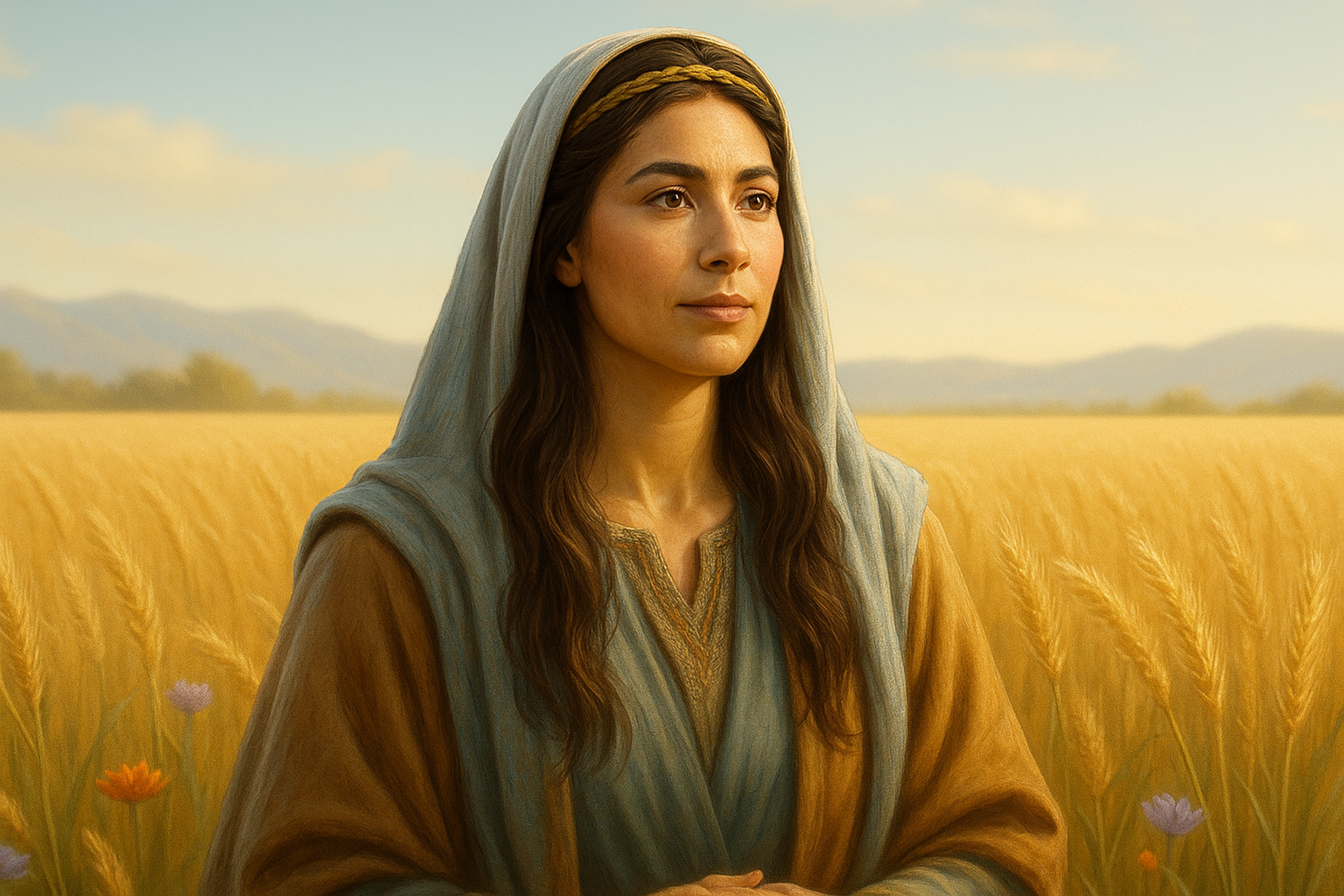 An illustration of Hannah of the Bible